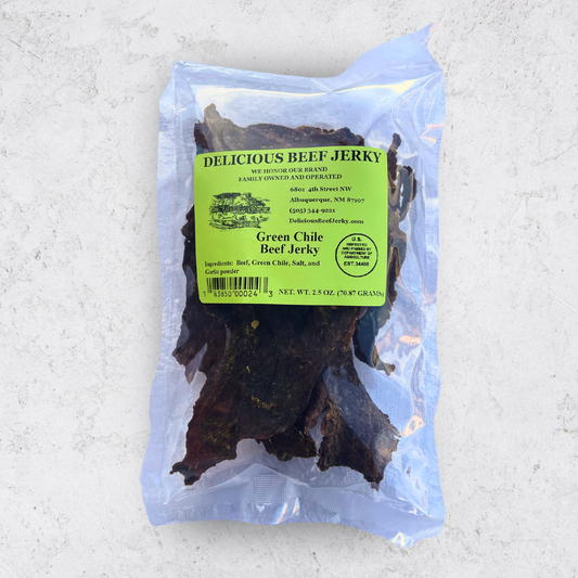 Delicious Green Chile Beef Jerky 2.5oz